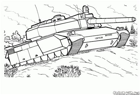 Over 1,000 coloring pages for boys and girls! Coloring page - Tank Leclerc