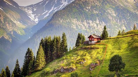 Switzerland Mountain Scenery 4k Wallpaper Download