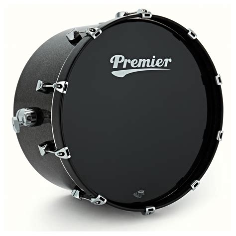 Premier Elite 20 X 10 Gong Drum Gunmetal Sparkle Gear4music