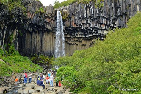 Svartifoss And Other Beautiful Attractions In Skaftafell In South Iceland