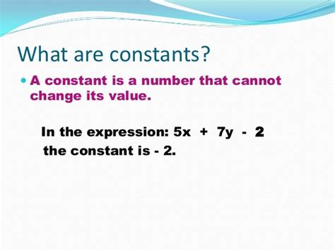 Algebraic Expressions And Terms