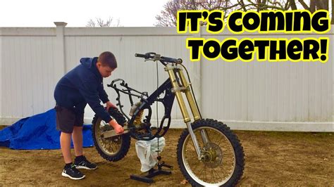 They are motorcycle/dirt bike bicycles. IT LOOKS LIKE A DIRT BIKE NOW! - Reassembling the RM125 ...