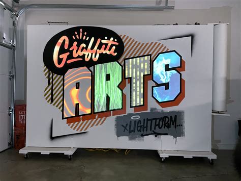 Graffiti Street Art Interactive Video With Light