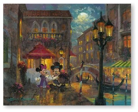 Disney Fine Art Evening Anniversary James Coleman Rolled Eclectic