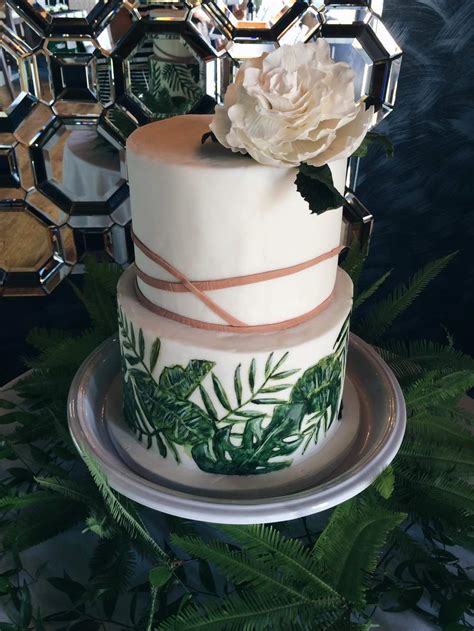 Check out our cake design selection for the very best in unique or custom, handmade pieces from our party décor shops. Jen & Jesus's modern & tropical Cape May Wedding — Nutmeg ...