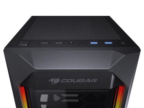 Cougar Mx410 T Black Powerful And Compact Mid Tower Case Neweggca