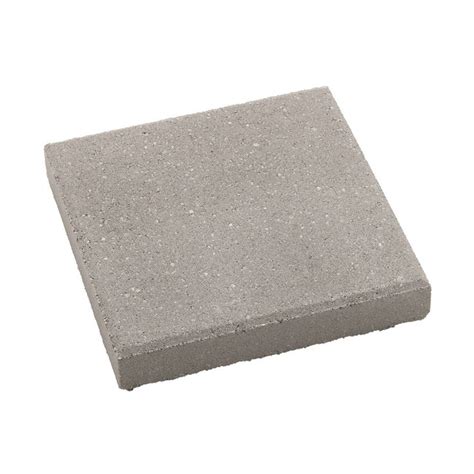 Shop Gray Square Concrete Patio Stone Common 12 In X 12 In Actual
