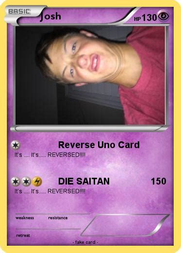 Pokémon Josh 836 836 Reverse Uno Card My Pokemon Card