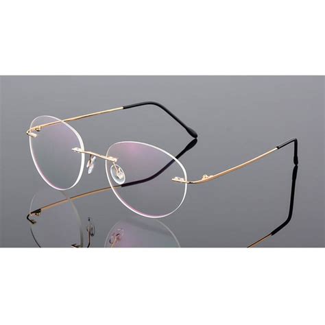 ronde randloze brillen frame voor mannen en vrouwe grandado