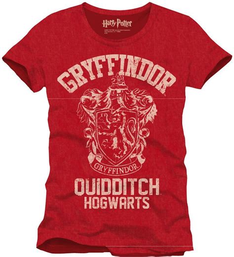 Harry Potter T Shirt Gryffindor Quidditch Harry Potter Butiken