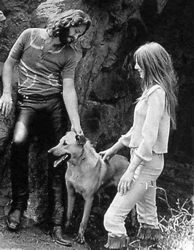 Jim Morrison And Pamela Courson And Friend Jim Morrison The Doors