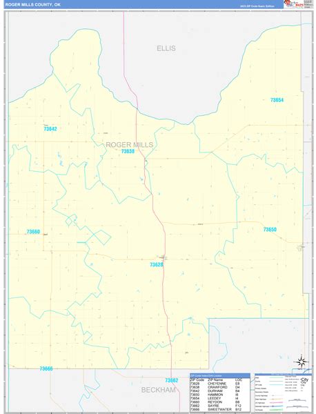 Digital Maps Of Roger Mills County Oklahoma