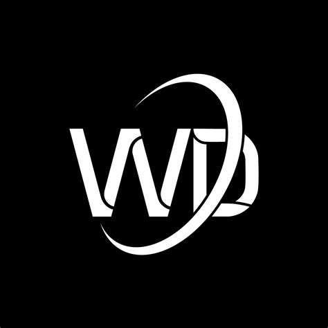 Logotipo De Wd Diseño Wd Letra Wd Blanca Diseño Del Logotipo De La