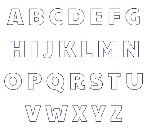 10 Best Free Printable Alphabet Stencil Letters Template