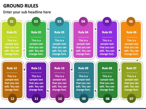 Ground Rules PowerPoint Template PPT Slides