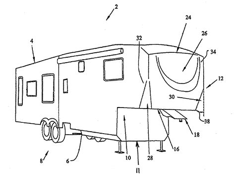 Rv coloring page rv printable coloring page, free to download and print. Patent US20120223507 - Travel trailer having improved ...