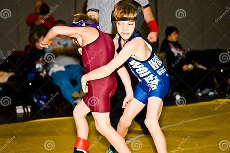 Two Young Boys Wrestling Editorial Stock Image Image Of Active 12328534