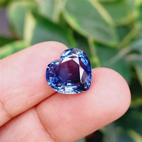 Unheated Blue Sapphire 760 Ct Heart Shape Gorgeous Extremely Etsy