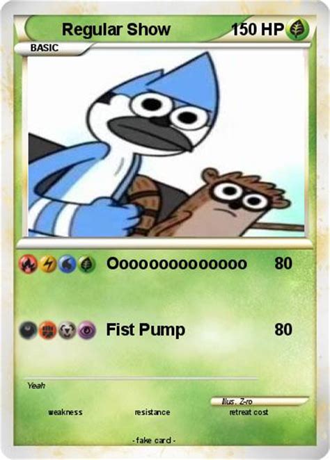 Pokémon Regular Show Oooooooooooooo My Pokemon Card