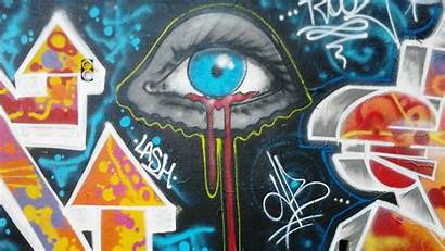 Eye Seeing Background Graffiti Eyes Desktop Paintings
