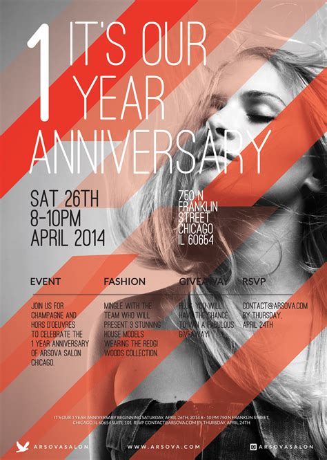 The challenges are huge for new businesses. It's our 1 year anniversary flyer! www.arsova.com | Beauty ...