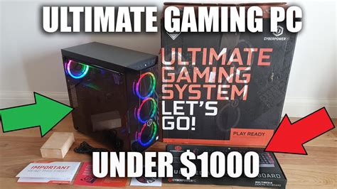 Gaming Pc From Cyberpowerpc For Under 1000 Unboxing And Setup Youtube