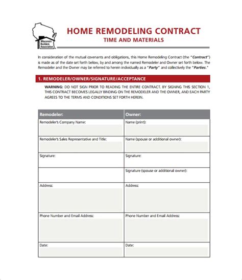 We specialize in home remodeling or home renovation in orange county. FREE 9+ Home Remodeling Contract Templates in MS Word ...