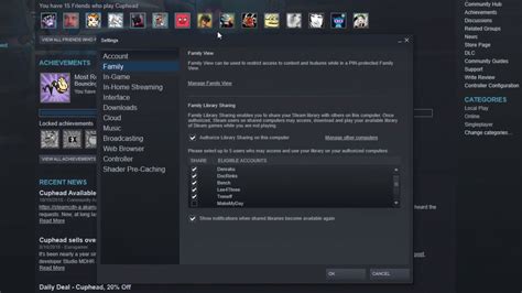 How To Set Up Steam Library Sharing Best Games Walkthrough