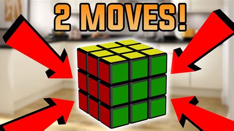 How To Solve A Rubiks Cube In Only 2 Moves Youtube