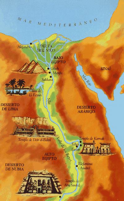 Antiguo Egipto Mapa Del Antiguo Egipto