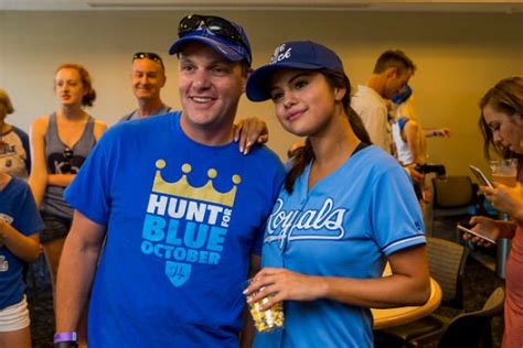 June 19 Selena Taking A Photo With A Fan While Attending The Big Slick Celebrity Softball Game