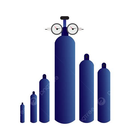 Gambar Silinder Oksigen Medis Baru Dalam Warna Biru Tua Warna Biru Tua Tabung Oksigen Medis