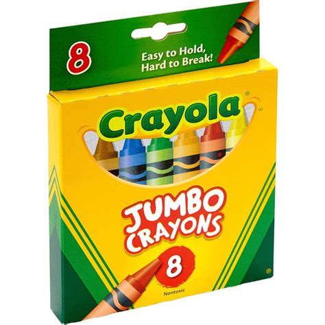 Crayola Jumbo Crayons Assorted 8 Box Burris Inc