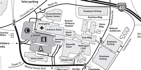 Forsyth Medical Center Campus Map
