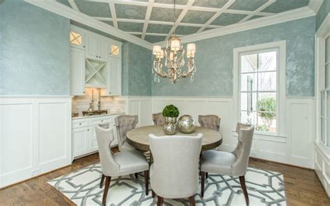 Originally, chair rail moulding was added to dining rooms to protect plaster walls from getting damaged by dining room chairs. 20 Dining Room Ideas With Chair Rail Molding - Housely