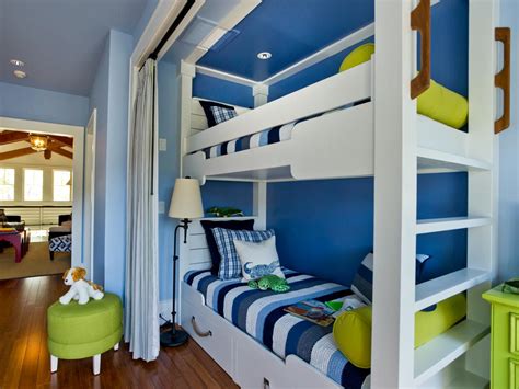 Bunk Bed Niche With Happy Beach Inspired Color Palette Idesignarch