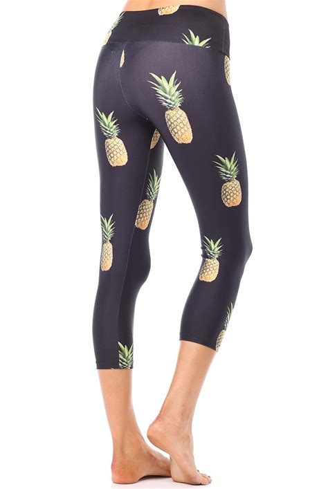Pineapple Party Capri Legging Fun Print Leggings Legging Best