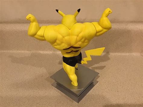 Pikachu Swole Buff Jacked Bodybuilder Muscular Figure Statue EBay