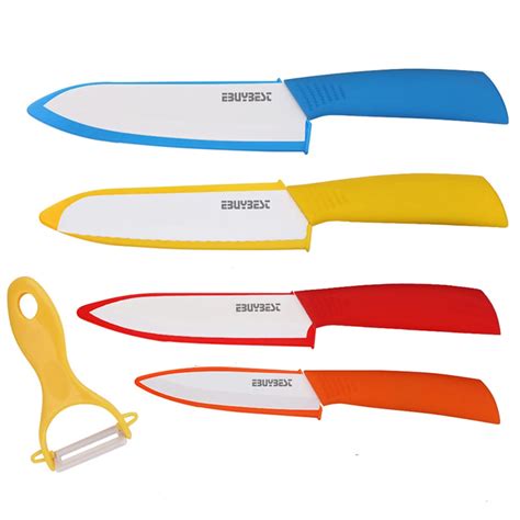 Zirconia Ceramic Knife Set 4 Slicing 5 Vegetable 6 Bread Knife 6