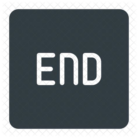 End Key Icon Download In Glyph Style