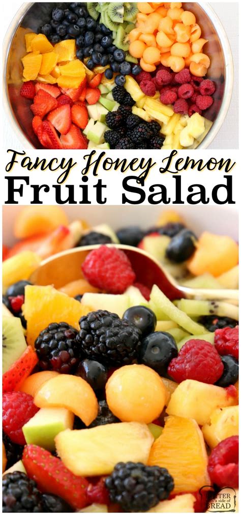 Fancy Fruit Salad Recipe Butter With A Side Of Bread