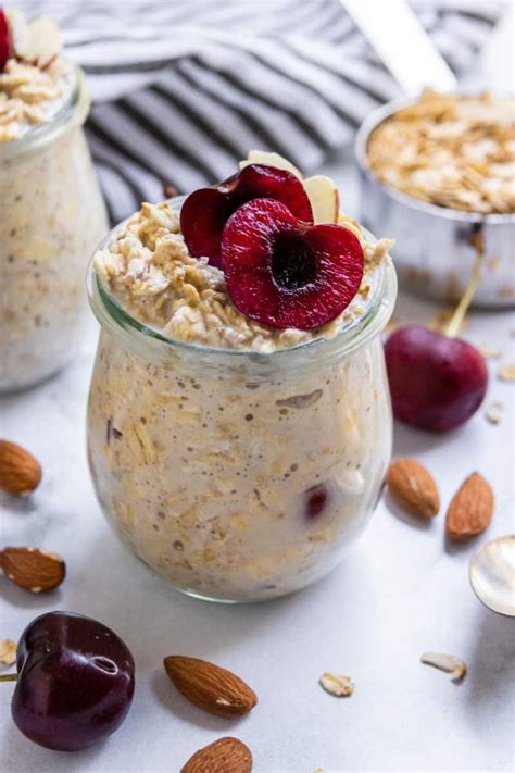 Cherry Overnight Oats Vegan Dairy Free Gluten Free The Speckled Hot