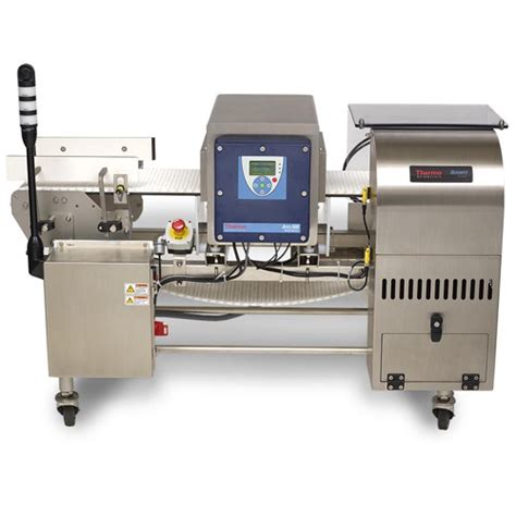 Metal detection is one of the most common safety parameters in food processing inspection systems. Thermo Scientific APEX 500 Metal Detector.
