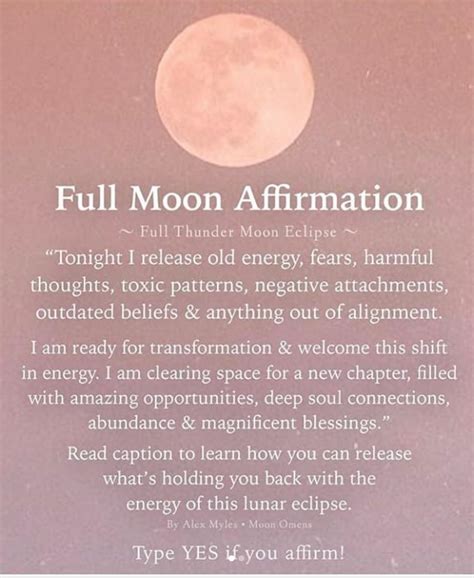 Full Moon Ritual Moon Affirmations Full Moon Ritual Full Moon New
