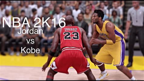 Nba 2k16 Michael Jordan Vs Kobe Bryant Youtube