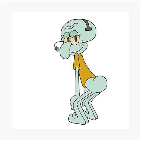 Squidward Twerking Photographic Print By Thelittleflower Redbubble