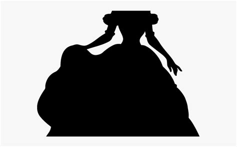 Download Disney Princesses Clipart Svg - Belle Princess Silhouette ...