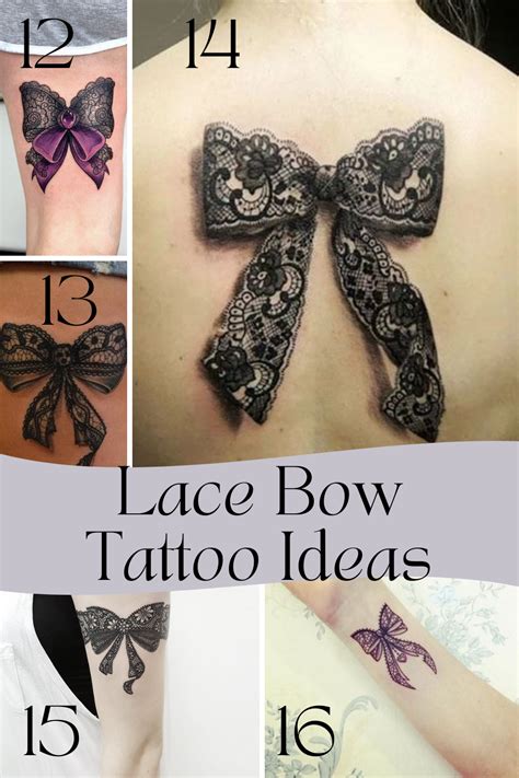 83 Fun And Flirty Bow Tattoos Lace Bow Tattoos Bow Tattoo Bow