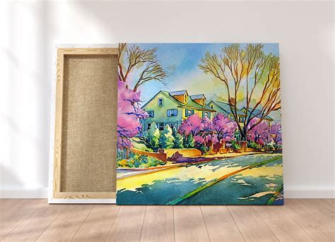 square stretched canvas painting frame mockup psd good mockups