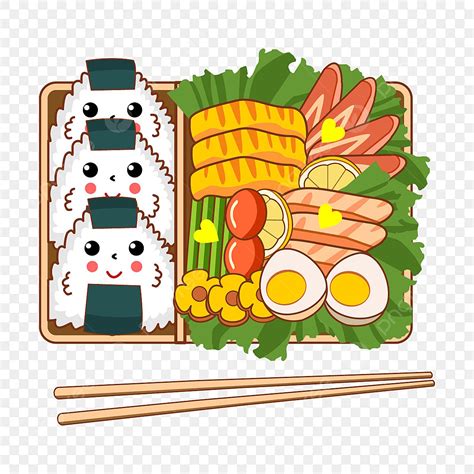 Japanese Lunch Box Vector Png Images Colorful Japanese Cute Lunch